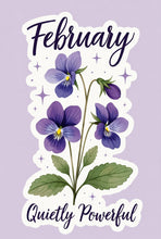 Load image into Gallery viewer, February Violet Birth Flower Personality