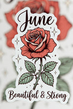 Load image into Gallery viewer, June Rose 01 Birth Flower Personality