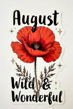 Load image into Gallery viewer, August Poppy Birth Flower Personality