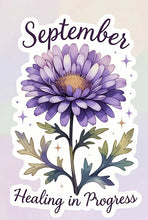 Load image into Gallery viewer, September Aster Birth Flower Personality