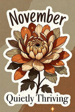 Load image into Gallery viewer, November Chrysanthemum Birth Flower Personality
