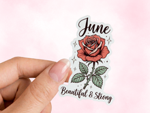 Load image into Gallery viewer, June Rose 01 Birth Flower Personality