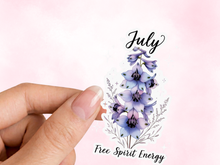 Load image into Gallery viewer, July Larkspur Birth Flower Personality
