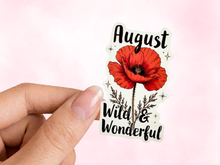 Load image into Gallery viewer, August Poppy Birth Flower Personality