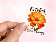 Load image into Gallery viewer, October Marigold Birth Flower Personality