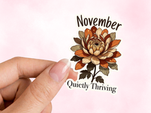 Load image into Gallery viewer, November Chrysanthemum Birth Flower Personality