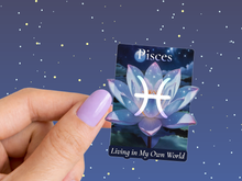 Load image into Gallery viewer, Pisces Water Lily Birth Flower Zodiac
