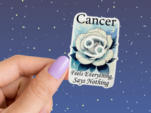 Load image into Gallery viewer, Cancer White Rose 1 Birth Flower Zodiac