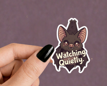 Load image into Gallery viewer, Watching Quietly Dark Humor Animal Stickers