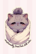 Load image into Gallery viewer, Emotionally Tired But Still Cute Cat Girly Memo