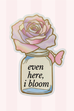 Load image into Gallery viewer, Even Here, I Bloom Rose Butterfly Girly Memo