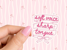 Load image into Gallery viewer, Soft Voice, Sharp Tongue Girly Memo