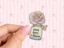 Load image into Gallery viewer, Even Here, I Bloom Rose Butterfly Girly Memo