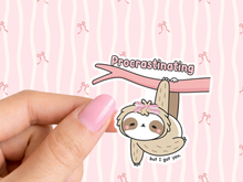 Load image into Gallery viewer, Procrastinating But I Got You Sloth Girly Memo