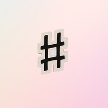 Load image into Gallery viewer, Hashtag # Small Pin - Pro Eyelash Extensions