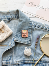 Load image into Gallery viewer, Manifest That Shit Candle In A Jar Pin - Pro Eyelash Extensions