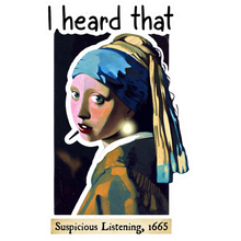 Load image into Gallery viewer, The Girl With The Pearl Earring Gossip Mode Chaotic Museum Art Painting