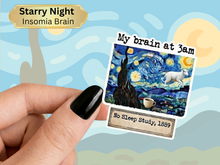 Load image into Gallery viewer, Starry Night Insomia Brain Chaotic Museum Art Painting