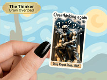 Load image into Gallery viewer, The Thinker Brain Overload Chaotic Museum Art Painting