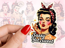 Load image into Gallery viewer, Sassy Yet Sweet Pinup Feminist Sass