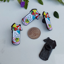 Load image into Gallery viewer, Pina Colada Summer Hawaiian Cocktail Enamel Pin - Pro Eyelash Extensions