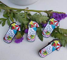 Load image into Gallery viewer, Pina Colada Summer Hawaiian Cocktail Enamel Pin - Pro Eyelash Extensions