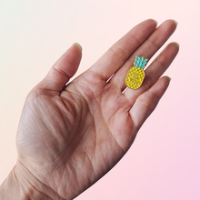 Load image into Gallery viewer, Eat Your Fruit Pineapple Enamel Pin - Pro Eyelash Extensions