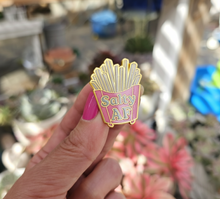 Load image into Gallery viewer, Salty AF Funny French Fries Enamel Pin